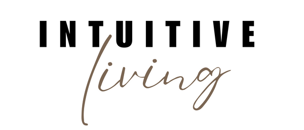 Logo with 'INTUITIVE living' text on a white background