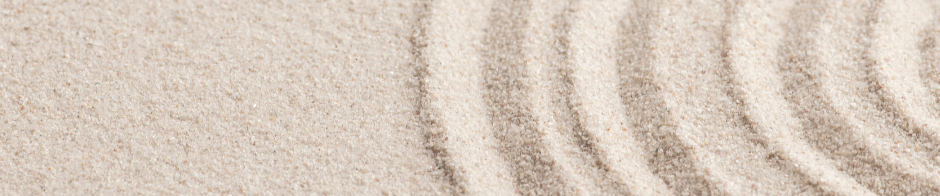 Circular patterns in sand